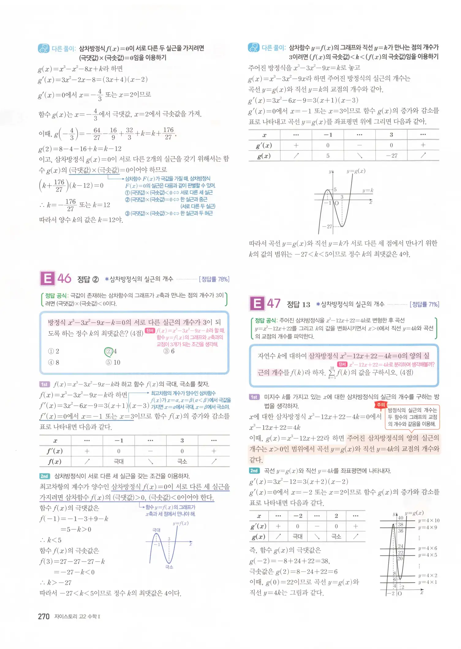 자이스토리 고2 수학2 해설 272