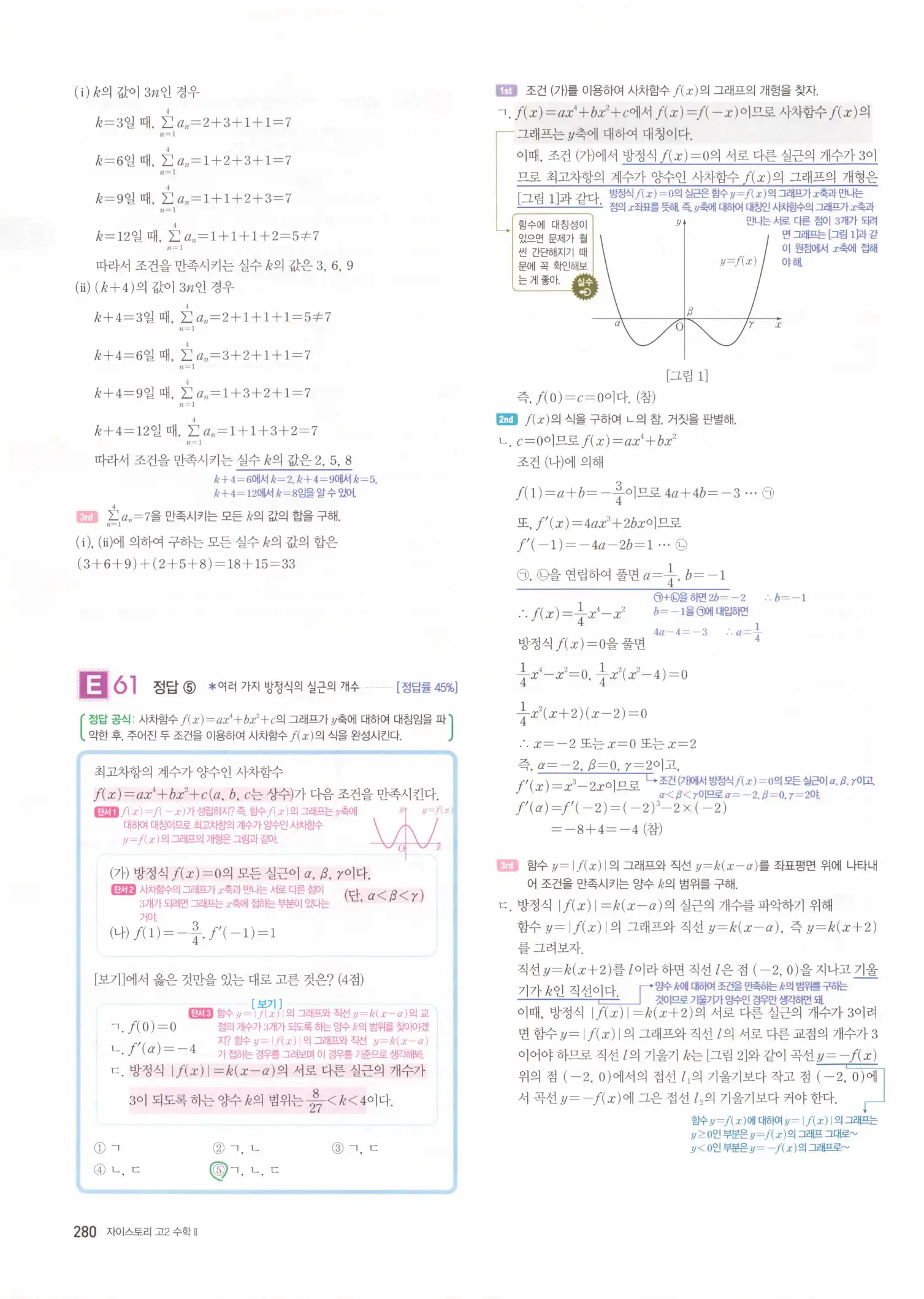 자이스토리 고2 수학2 해설 282