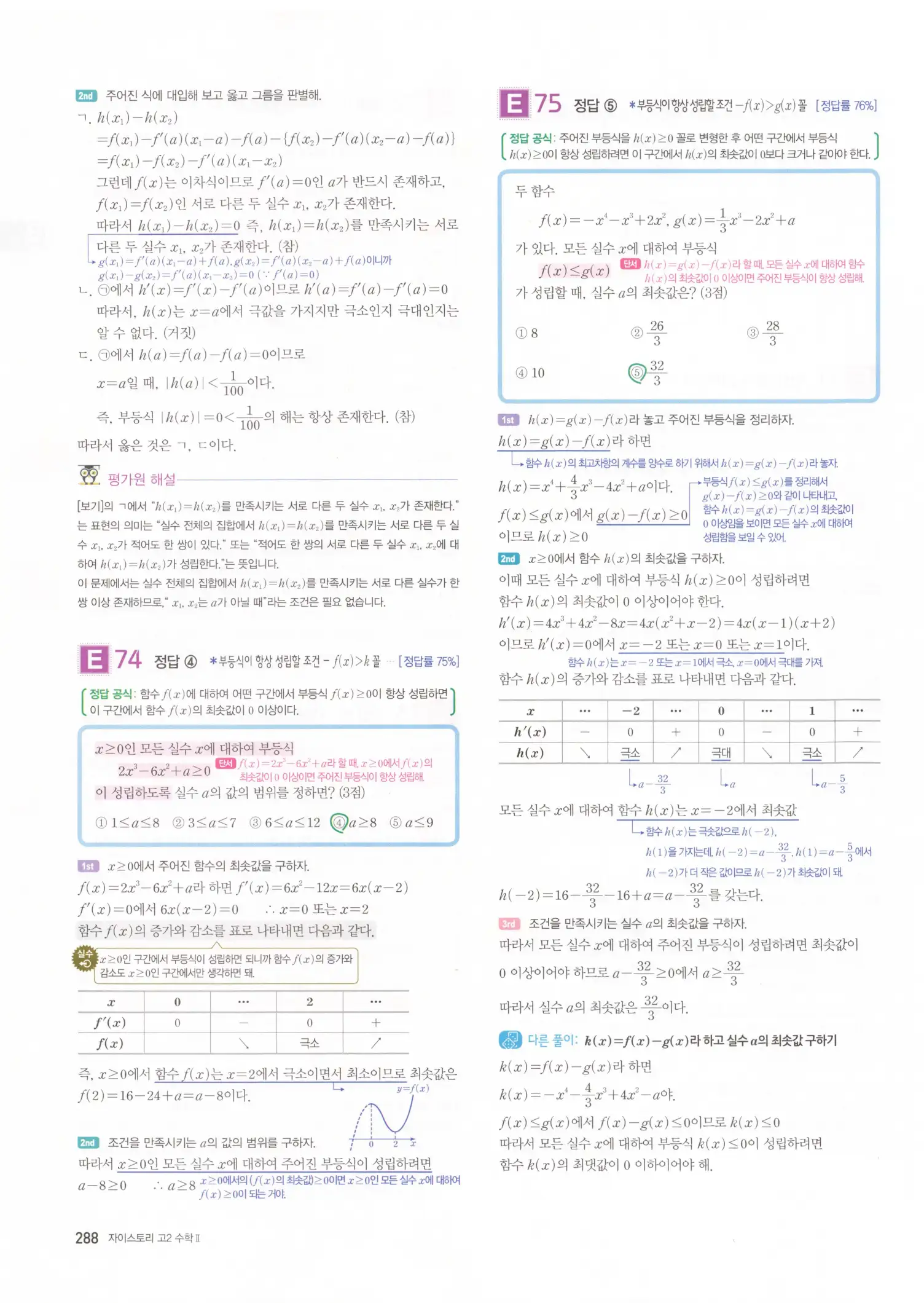 자이스토리 고2 수학2 해설 290
