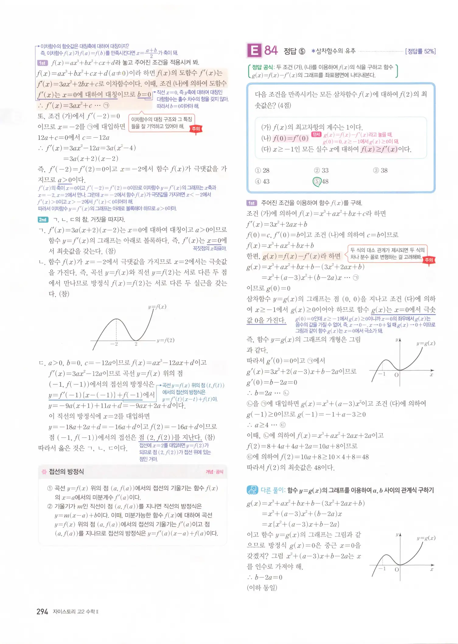 자이스토리 고2 수학2 해설 296