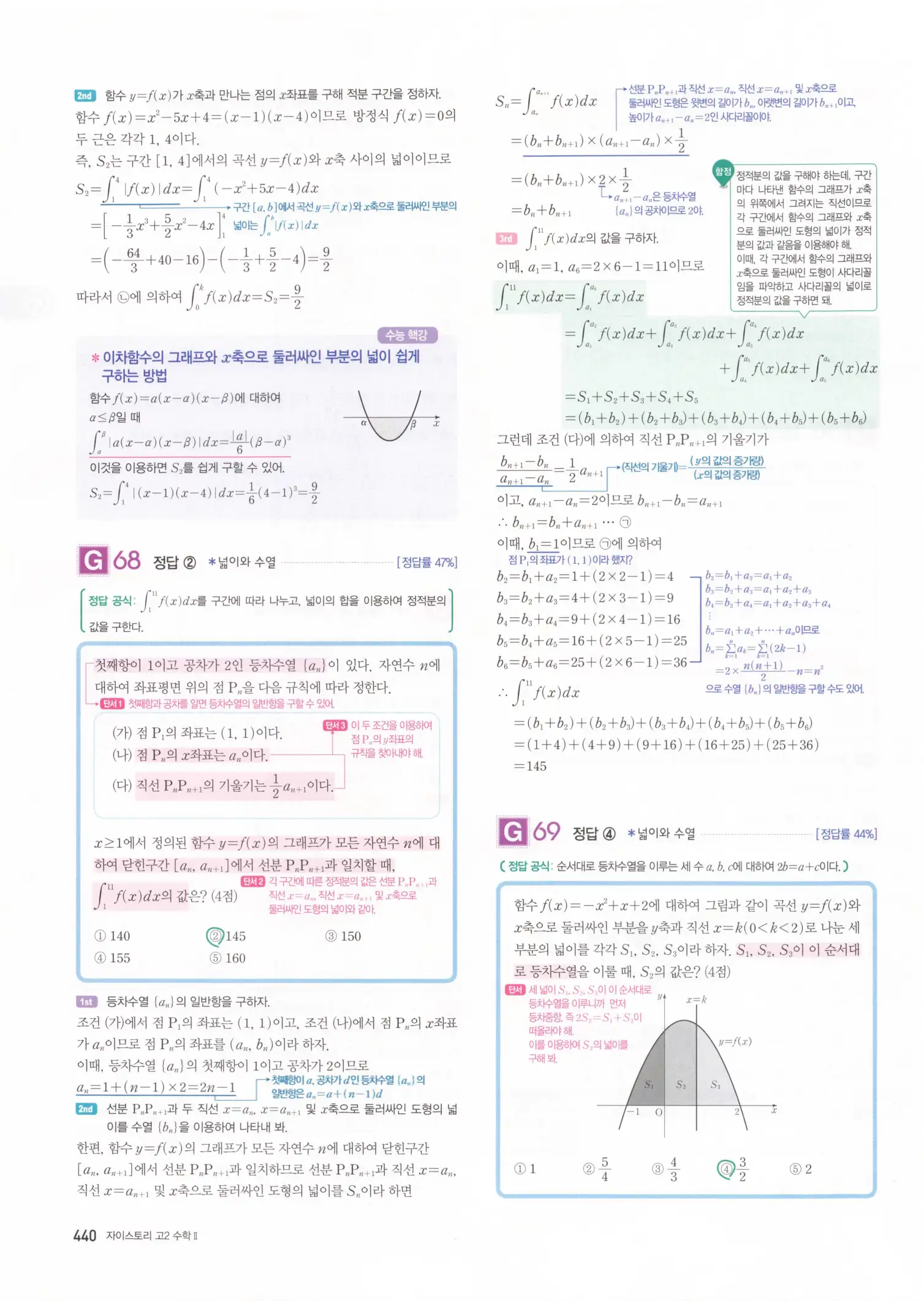 자이스토리 고2 수학2 해설 442