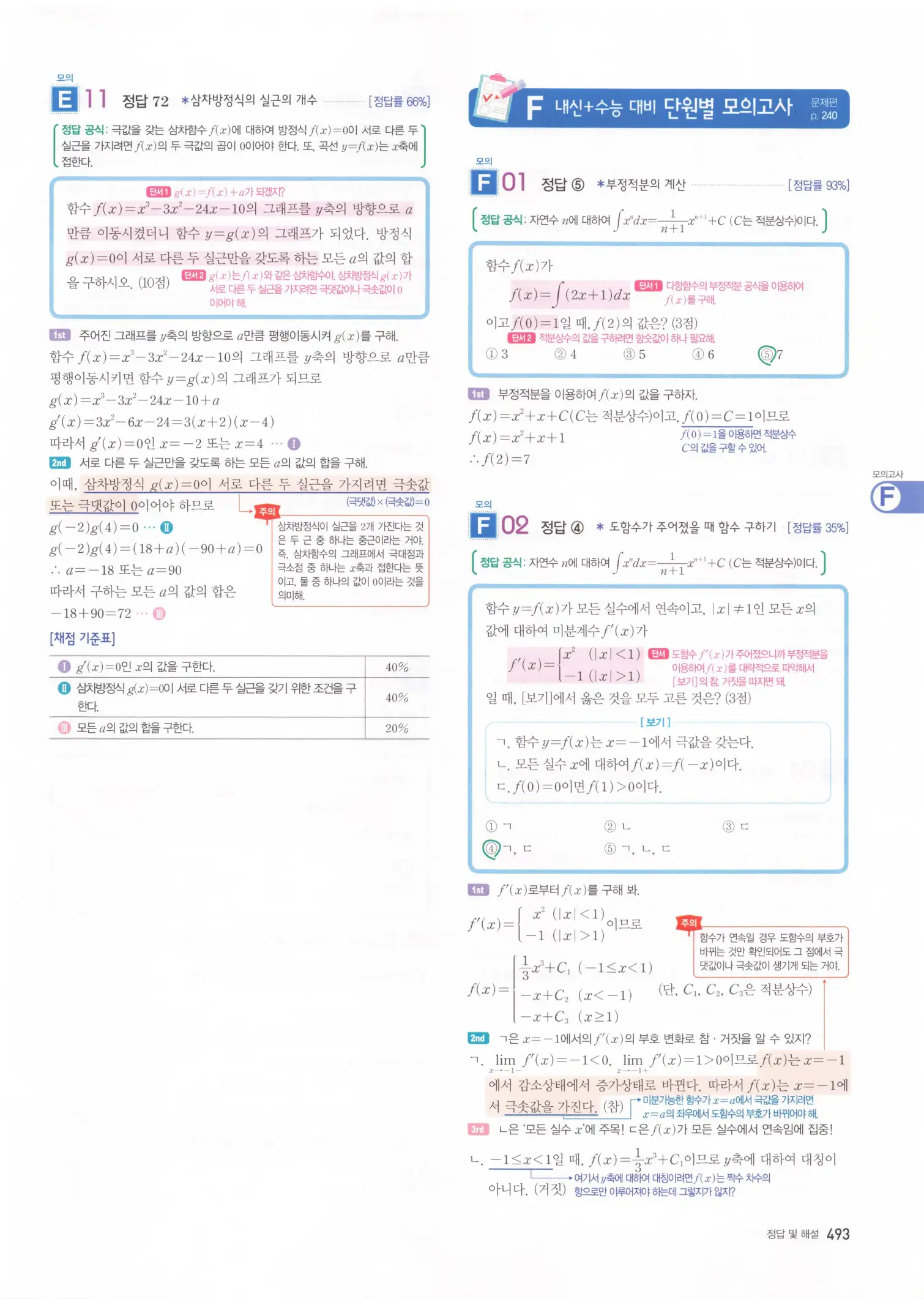 자이스토리 고2 수학2 해설 495