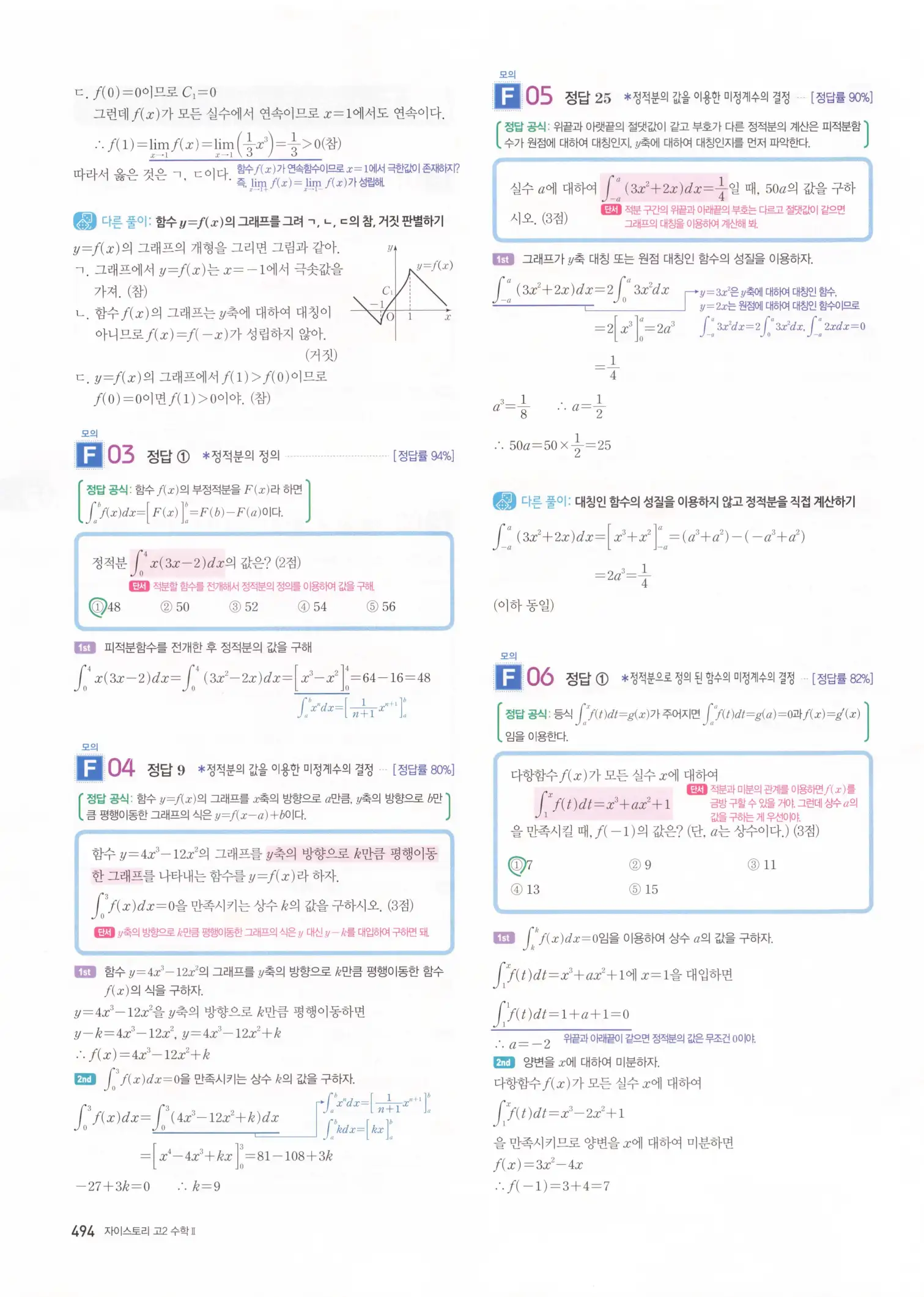 자이스토리 고2 수학2 해설 496