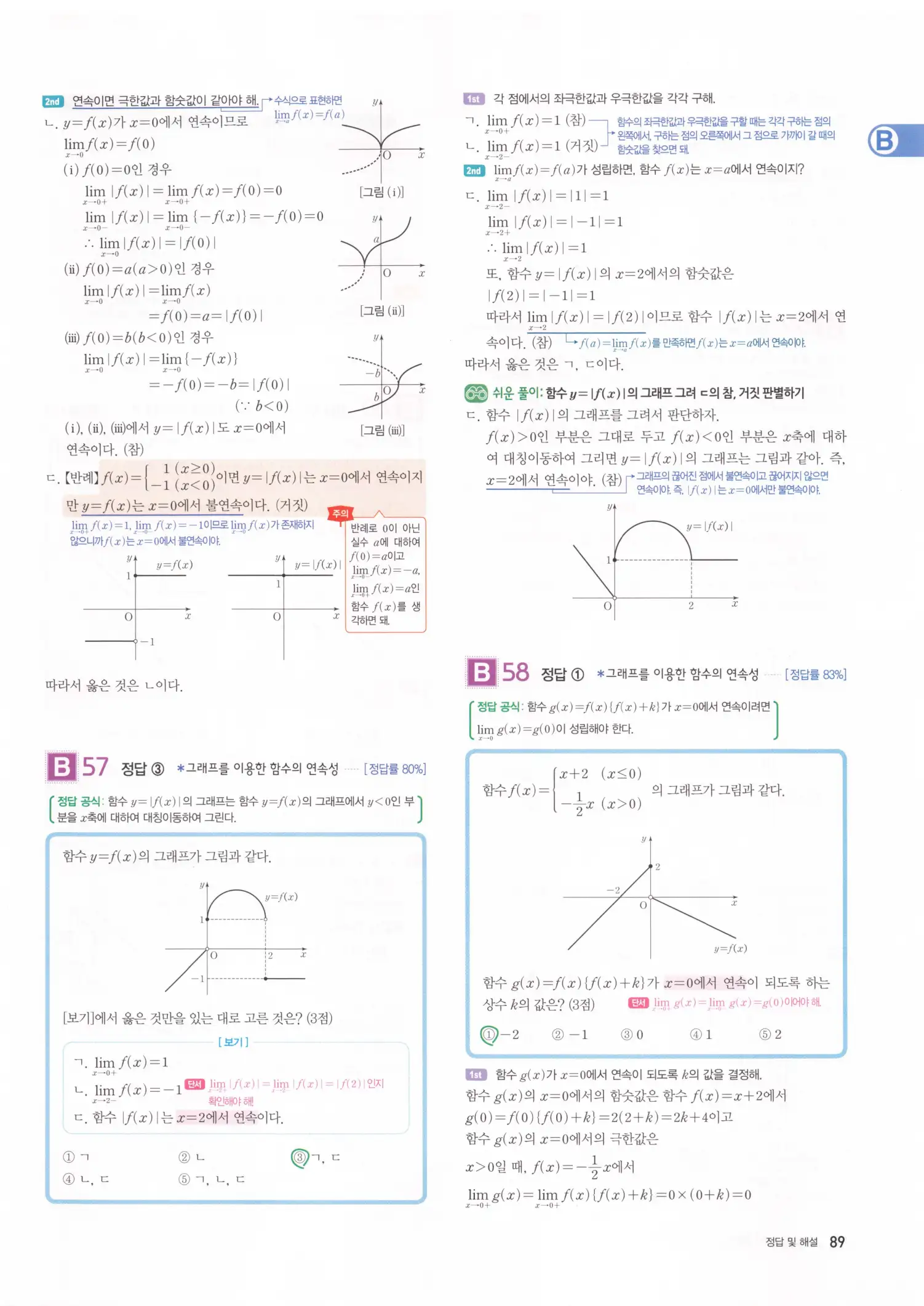 자이스토리 고2 수학2 해설 91