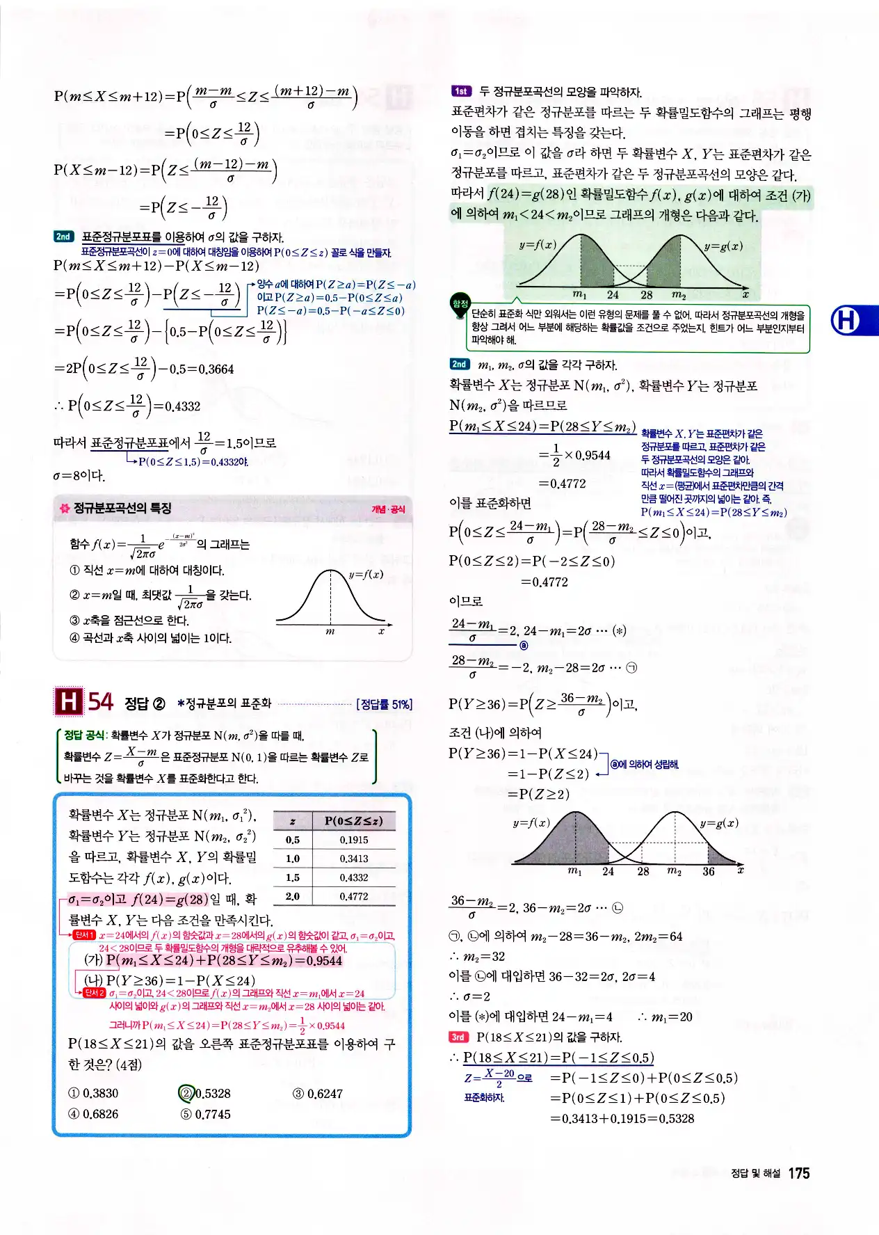 자이스토리 고2 확통 답지 177페이지