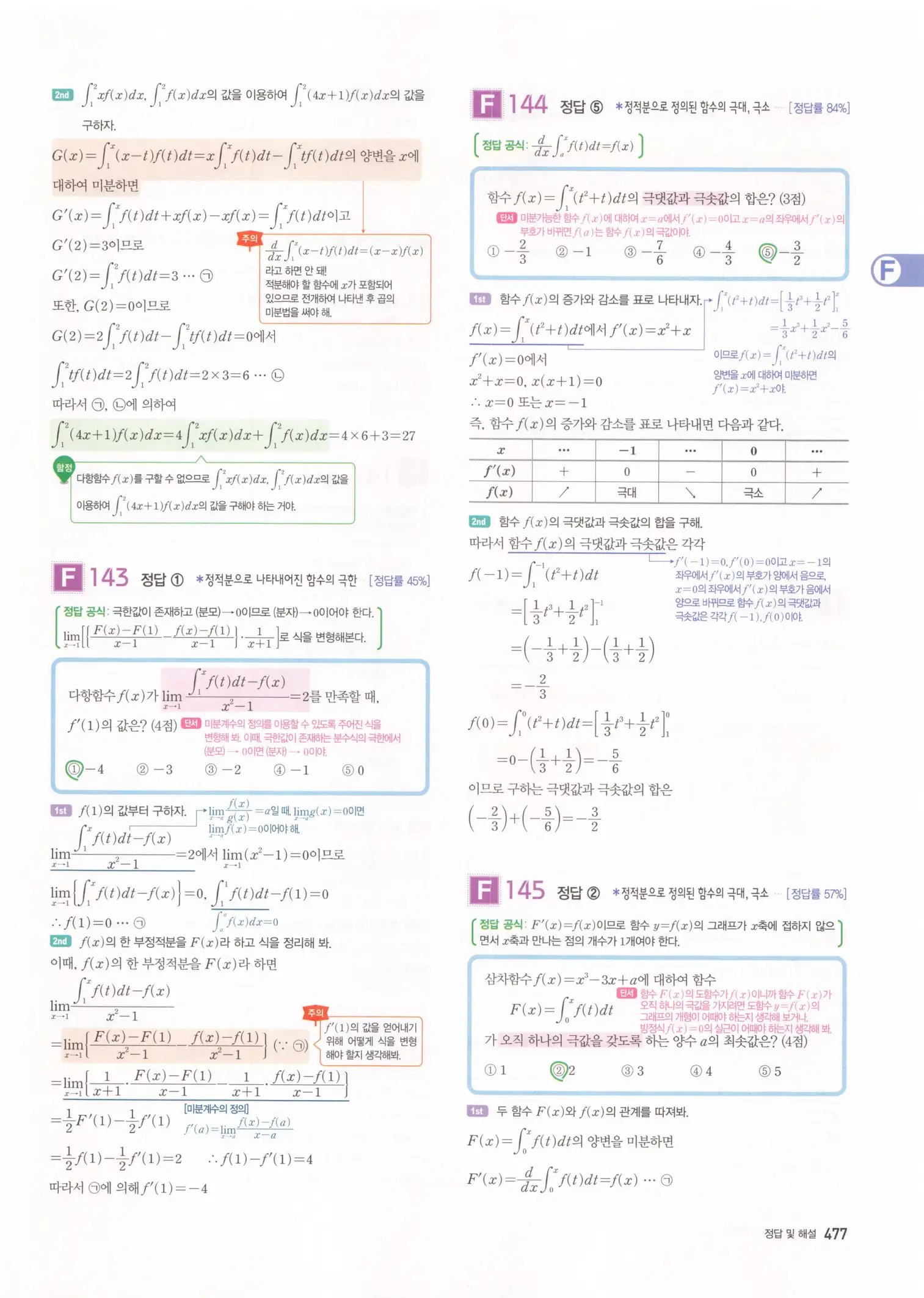 자이스토리 고3 수학2 해설 159