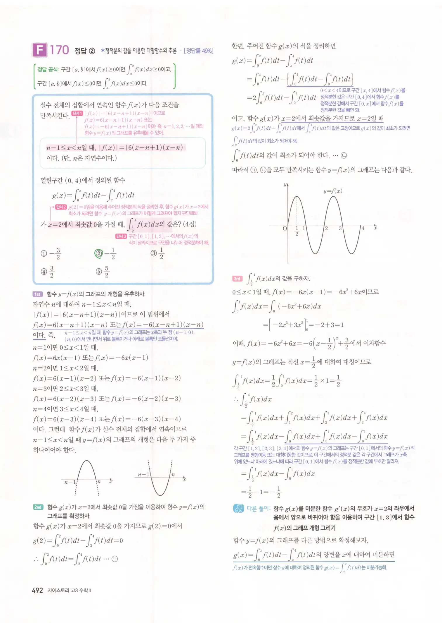 자이스토리 고3 수학2 해설 174