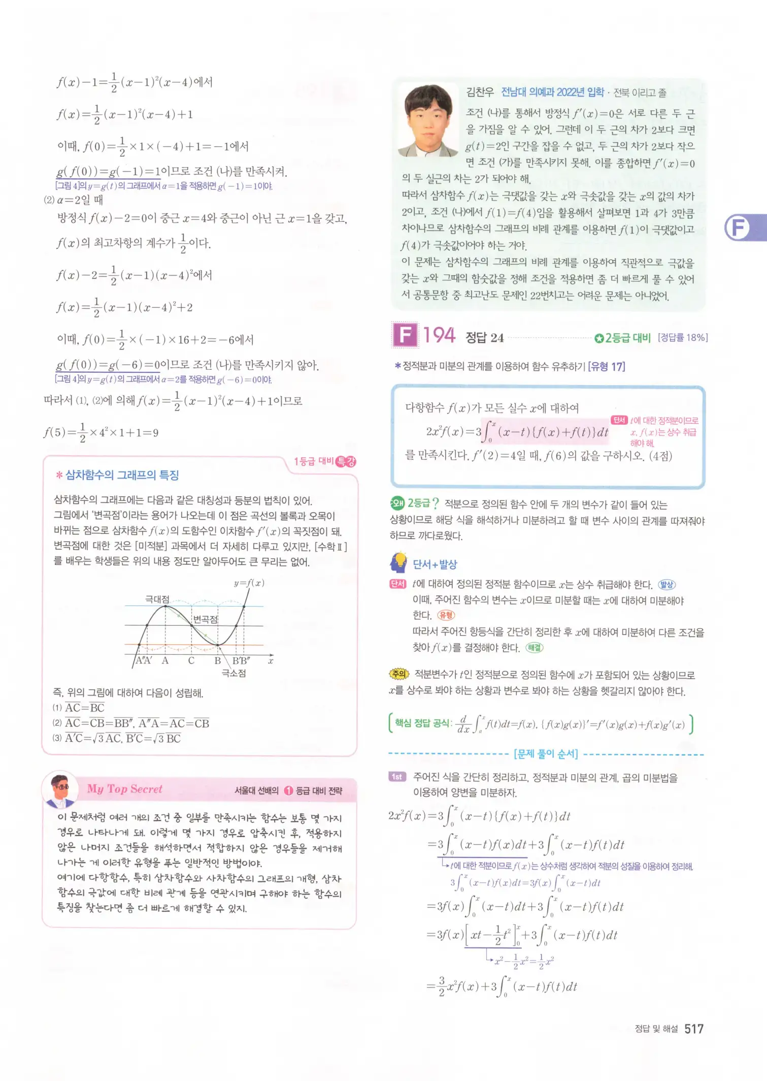 자이스토리 고3 수학2 해설 199