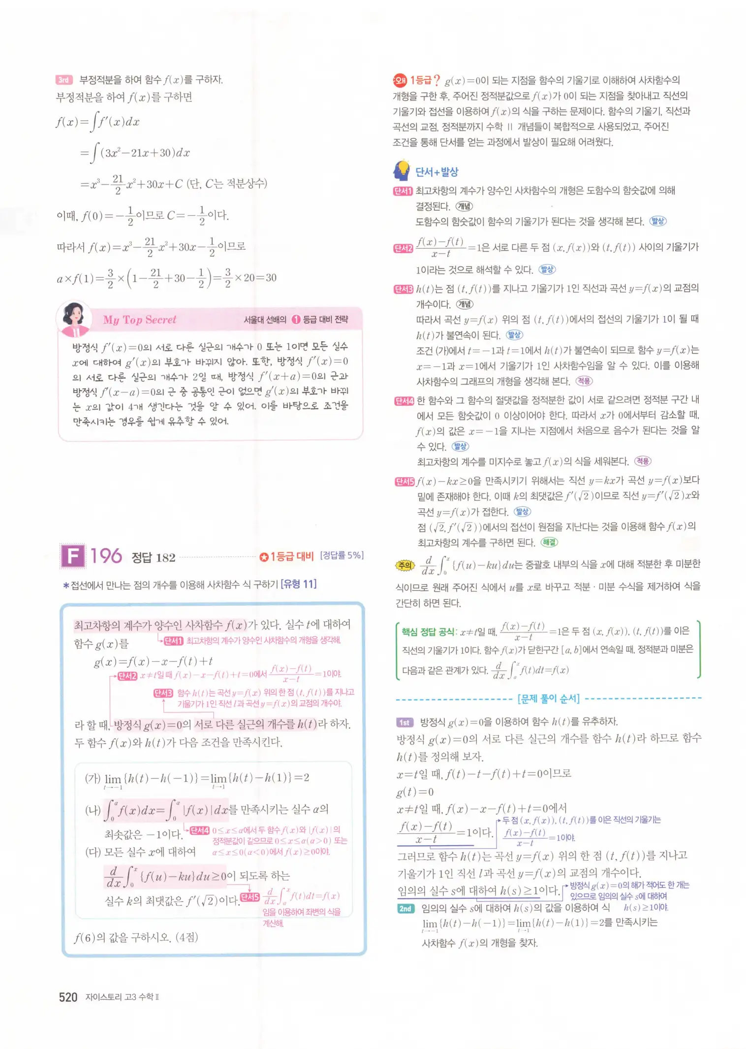 자이스토리 고3 수학2 해설 202