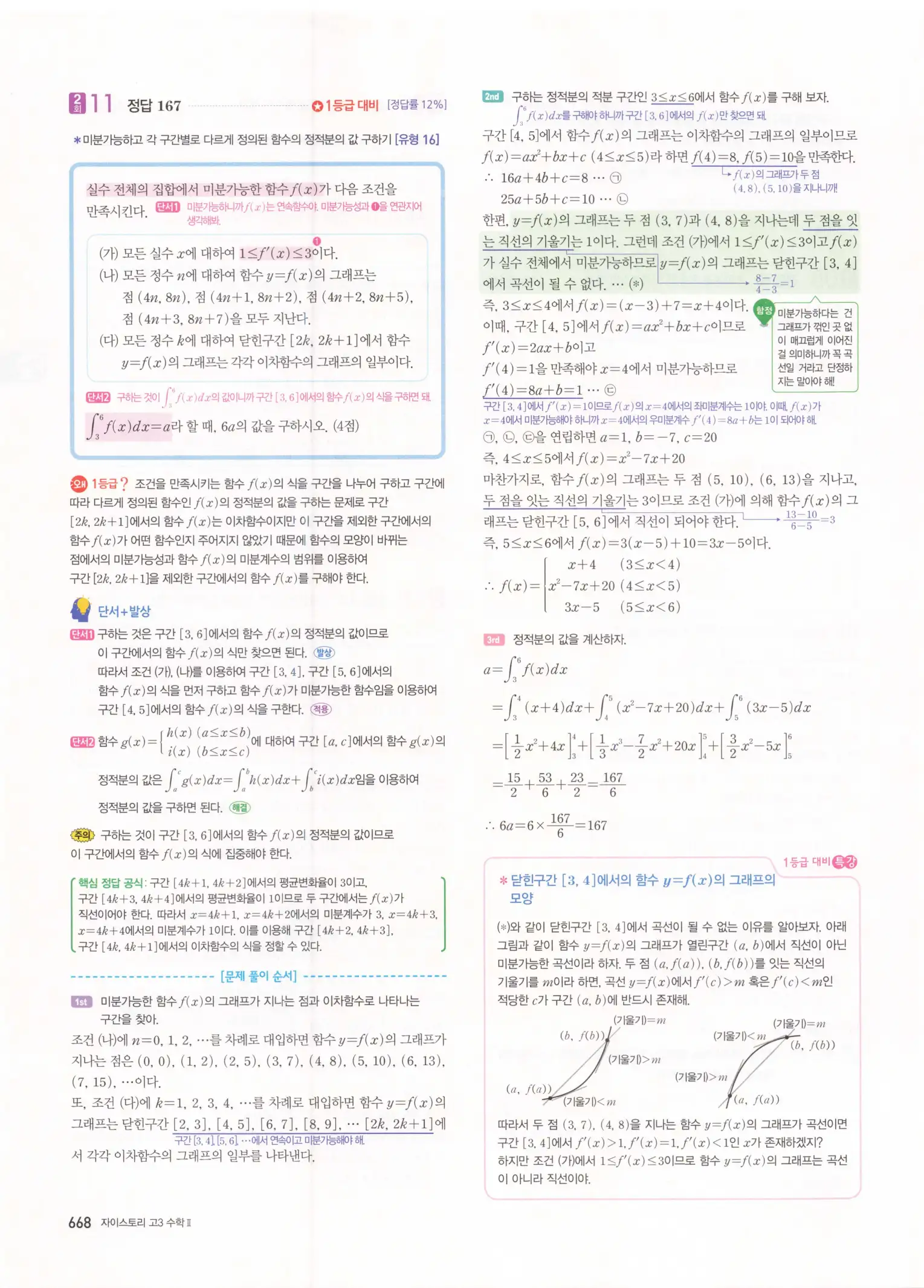 자이스토리 고3 수학2 해설 350
