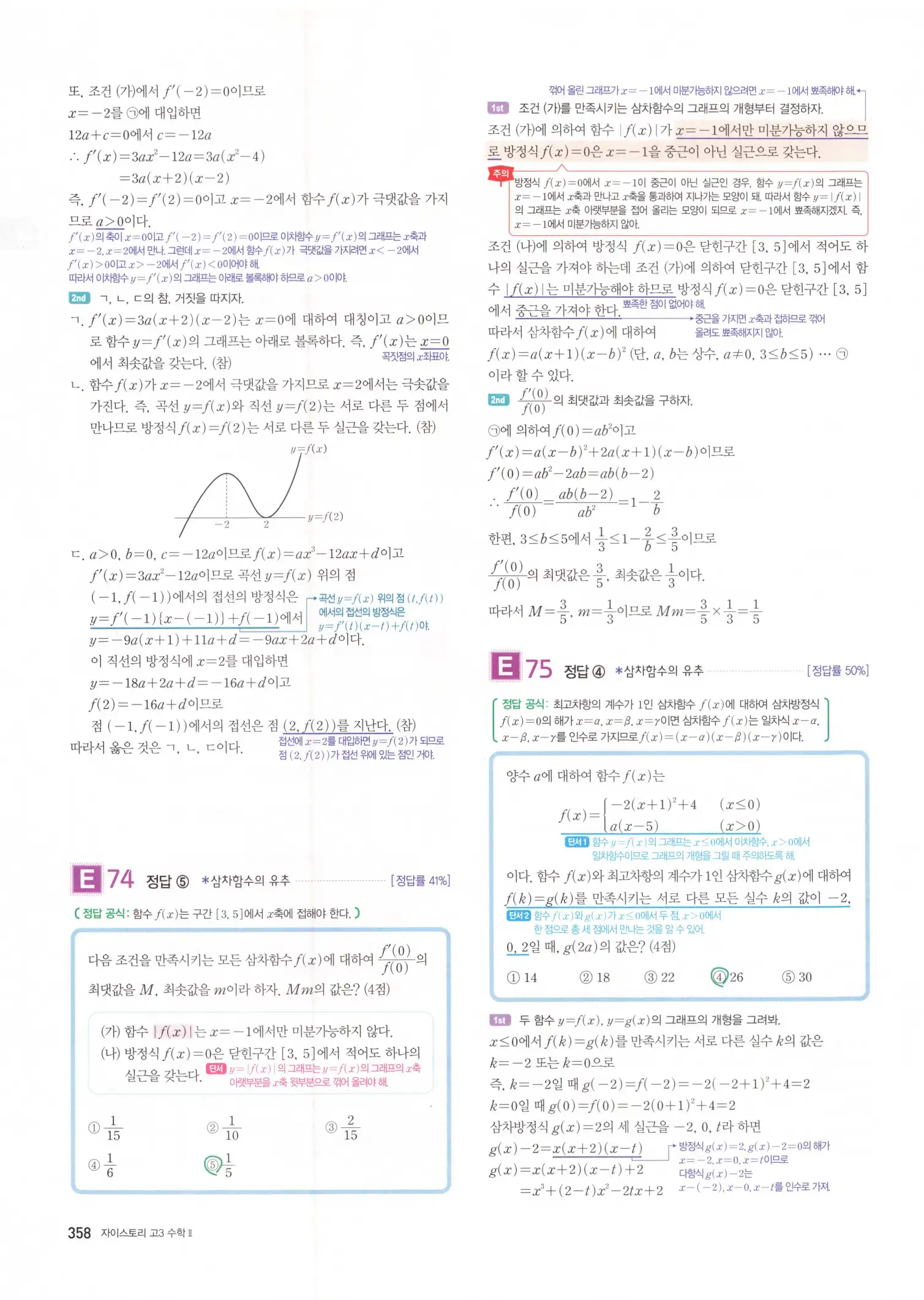 자이스토리 고3 수학2 해설 40