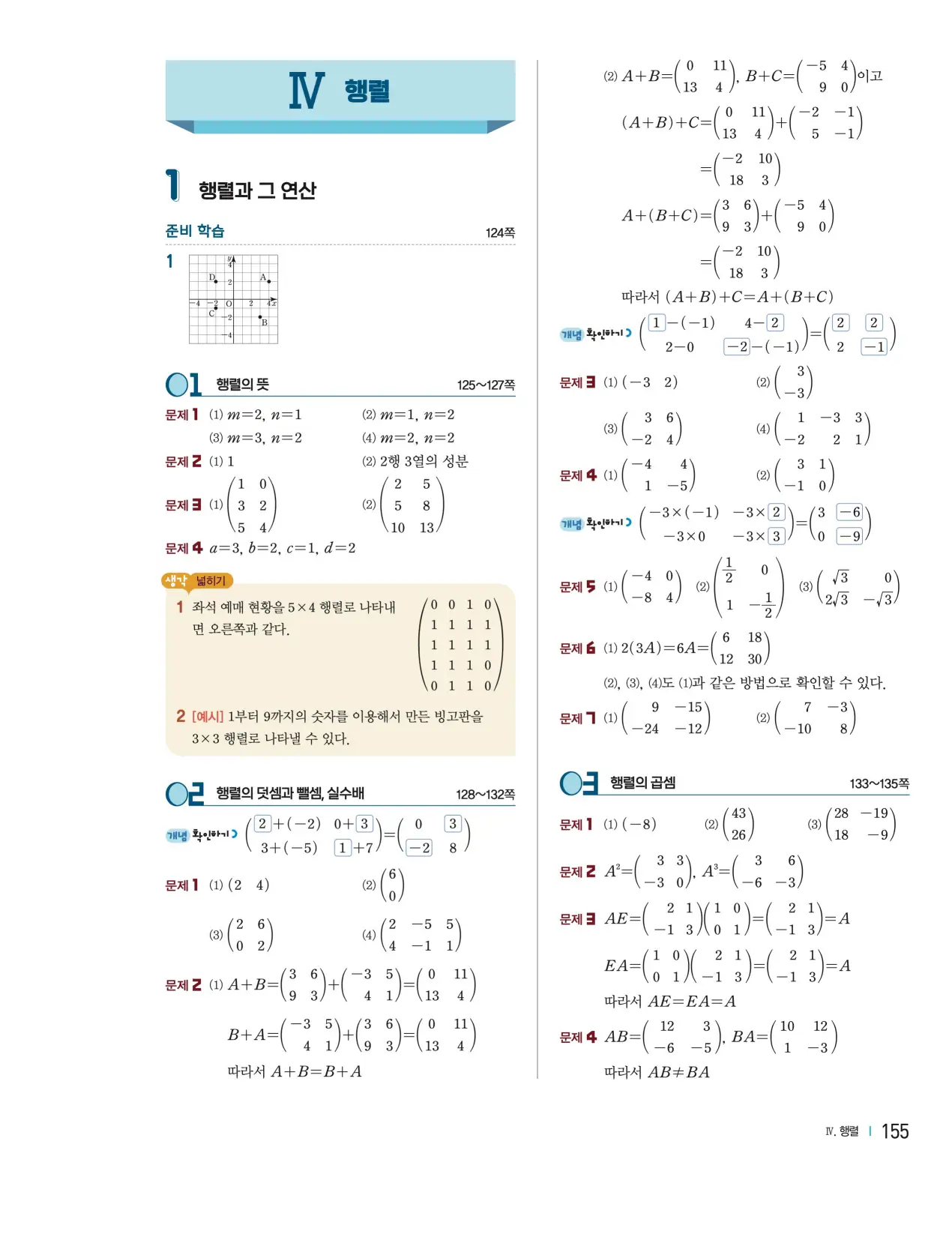 천재 공통수학1 홍진곤 답지 329p