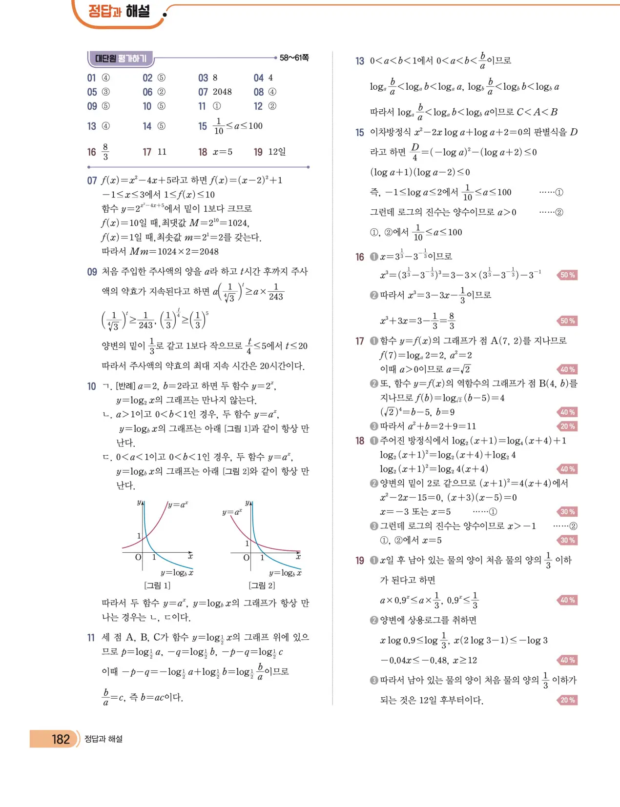 천재 대수 전인태 답지 210p
