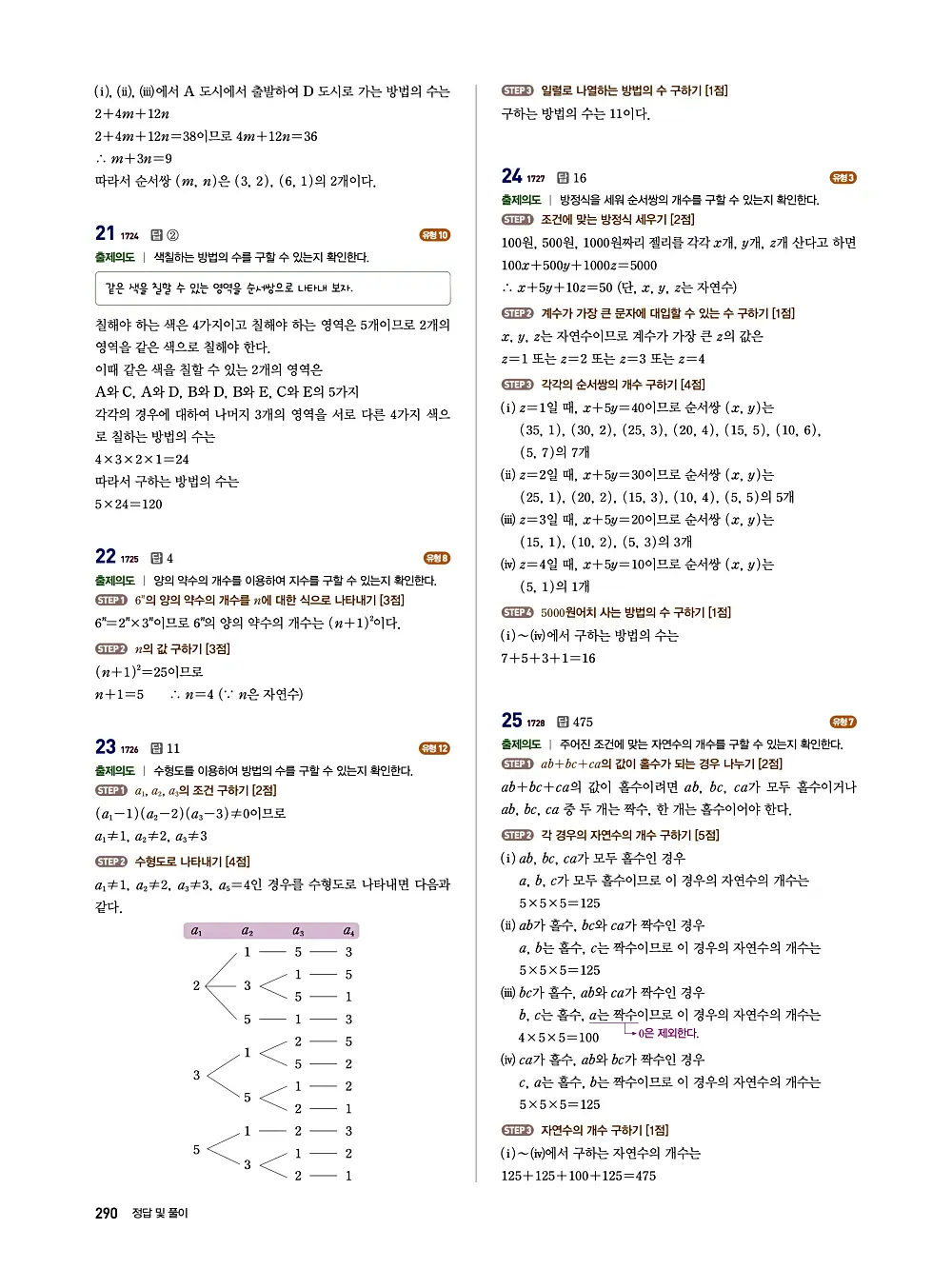 수매씽 답지 289