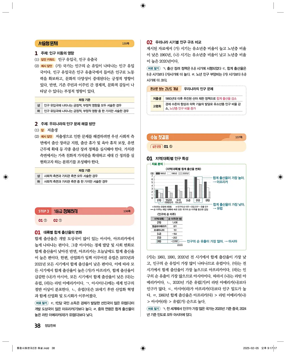 완자 통합사회2 답지 38