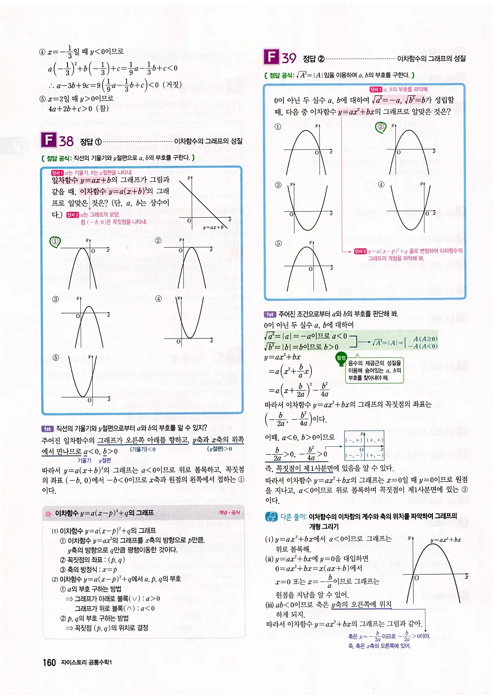 자이스토리 공통수학1 답지 162번