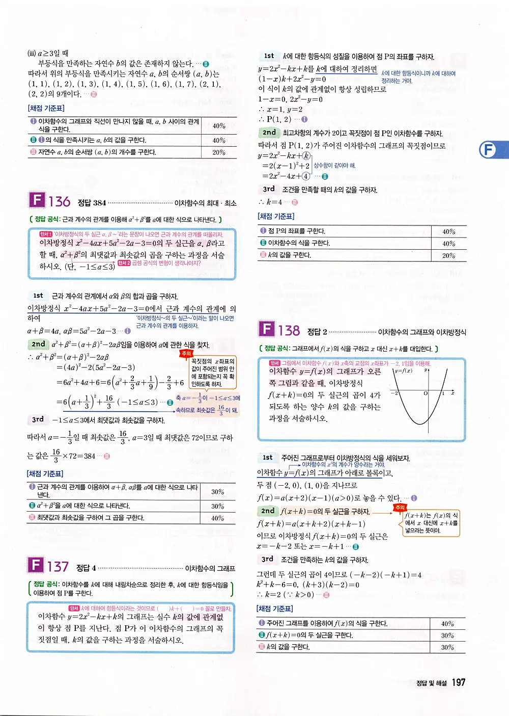 자이스토리 공통수학1 답지 199번