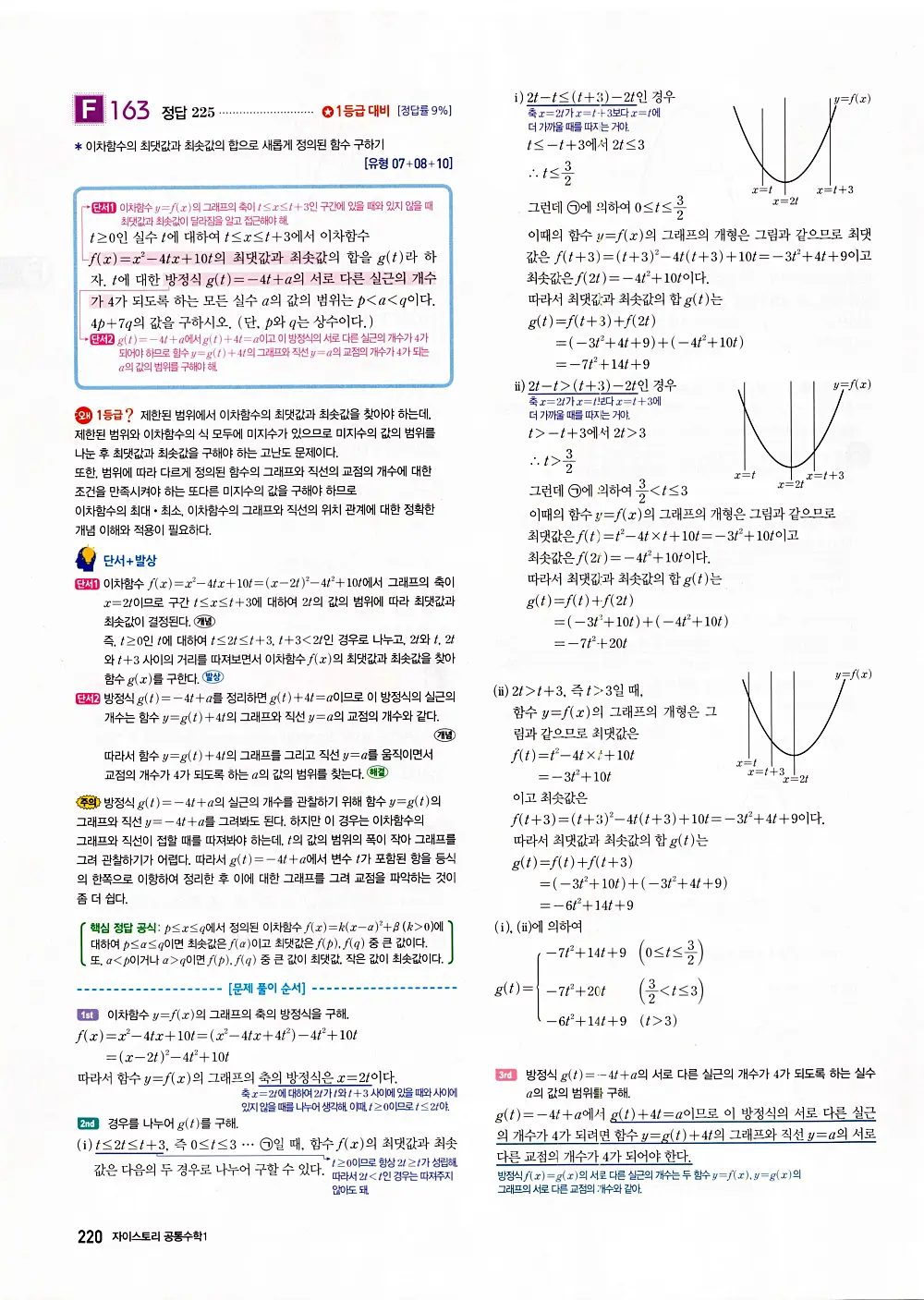 자이스토리 공통수학1 답지 222번