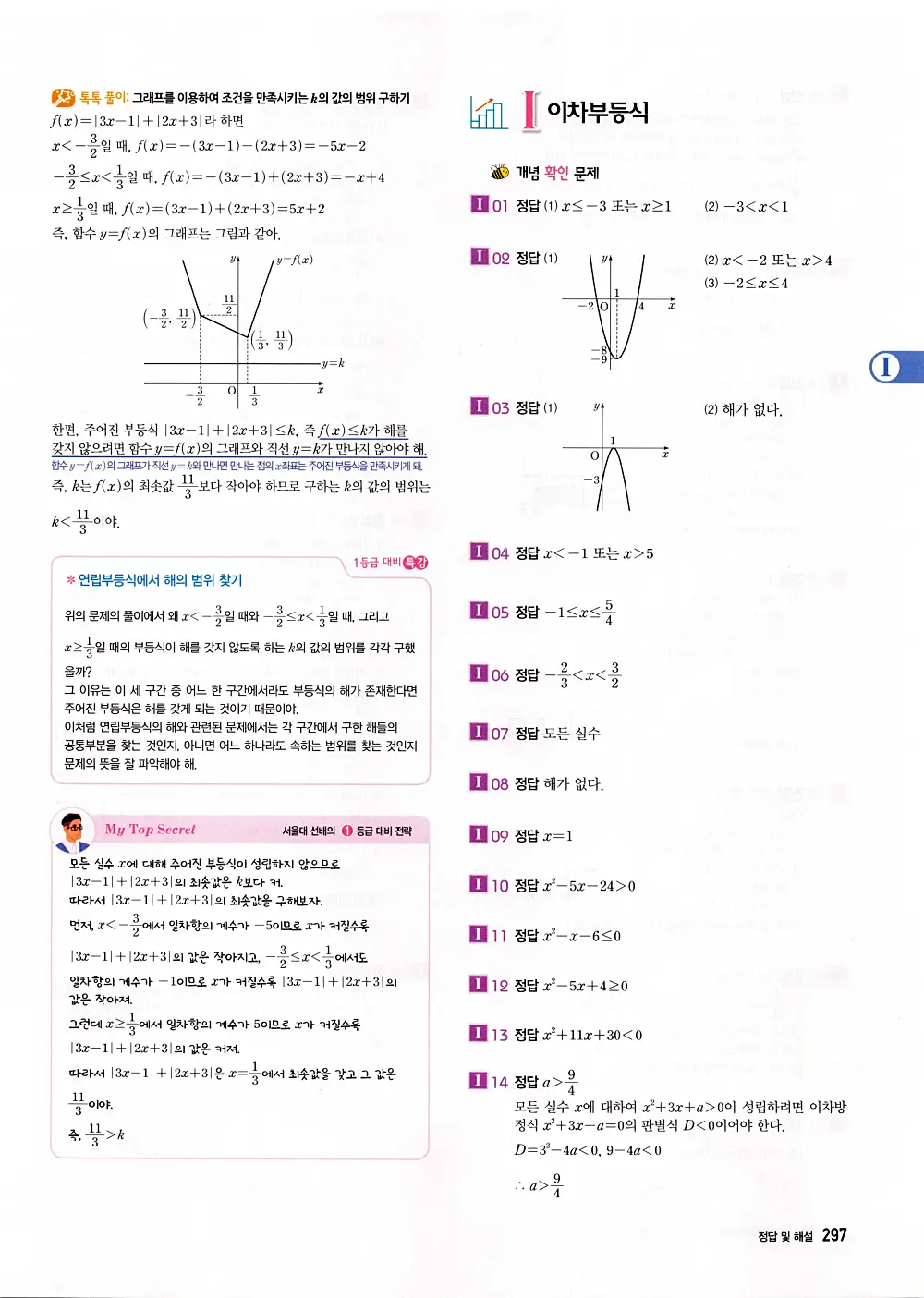 자이스토리 공통수학1 답지 299번