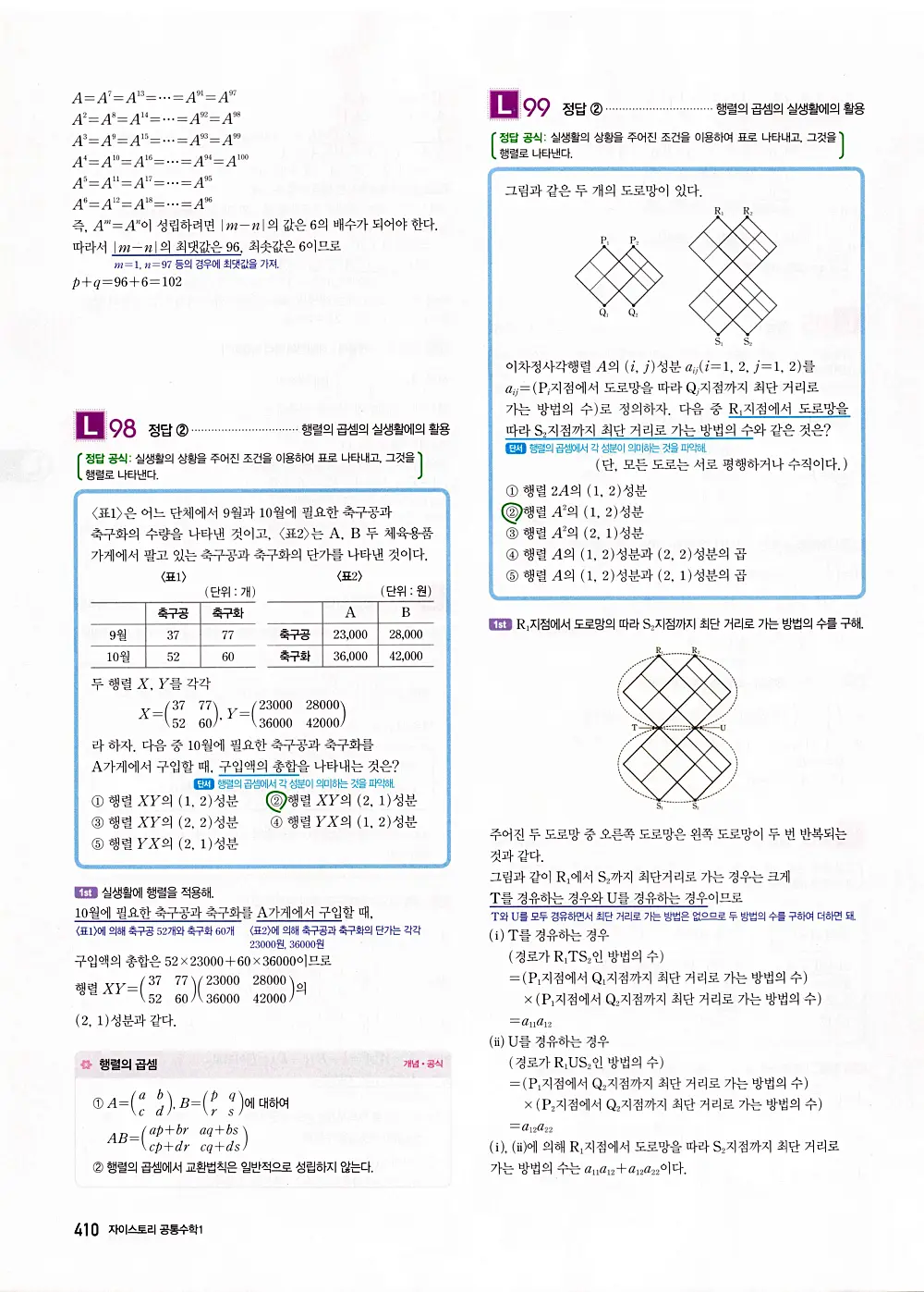 자이스토리 공통수학1 답지 412번