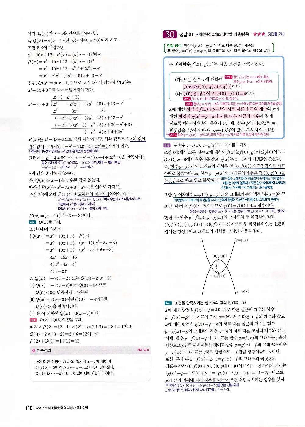 자이스토리 고1 공통수학 답지 112