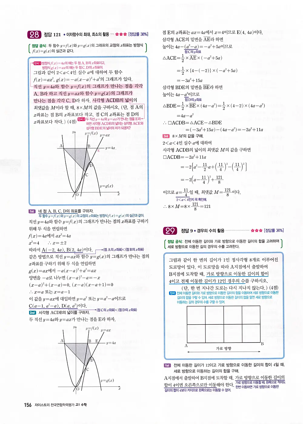 자이스토리 고1 공통수학 답지 158