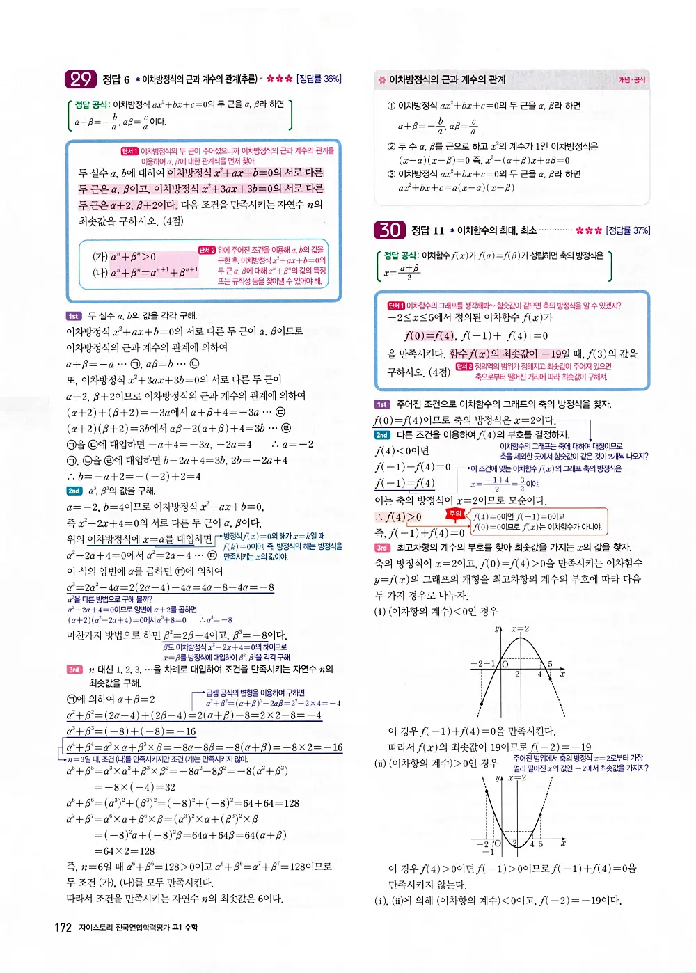 자이스토리 고1 공통수학 답지 174