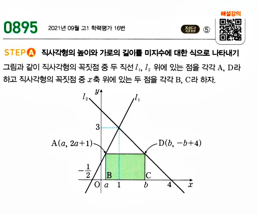 마플시너지 공통수학1 895번 기출 답지 이미지 1
