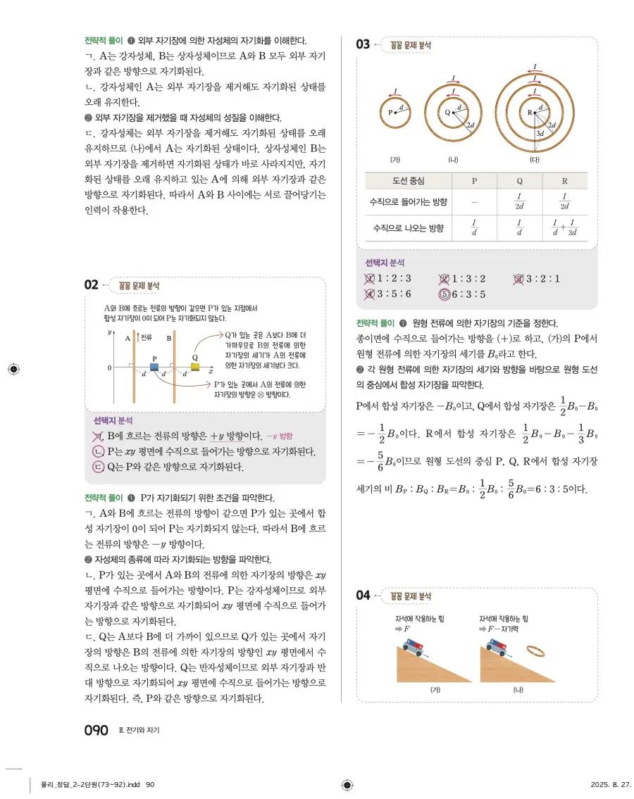 2022 개정 완자 고등 물리학 답지 90페이지