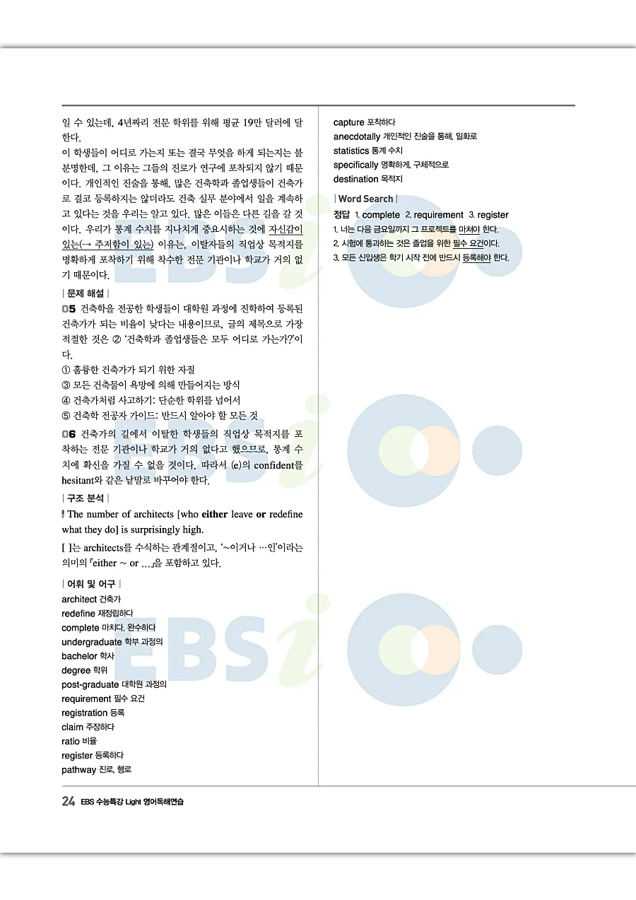 2027 수능특강 Light 영어독해연습 답지 24