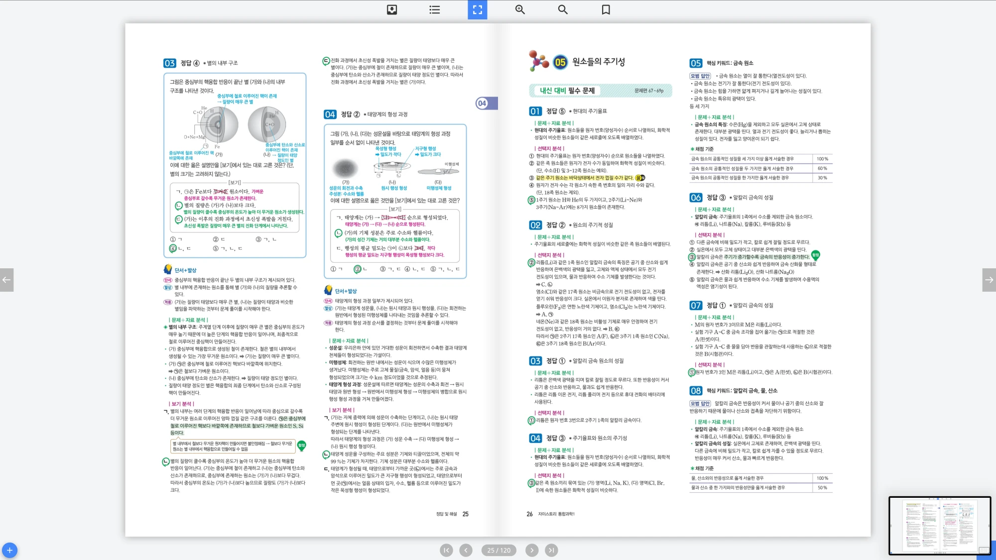 자이스토리 통합과학 1 답지 13페이지