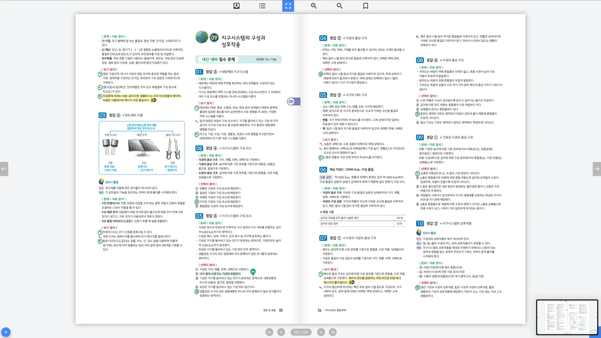 자이스토리 통합과학 1 답지 28페이지