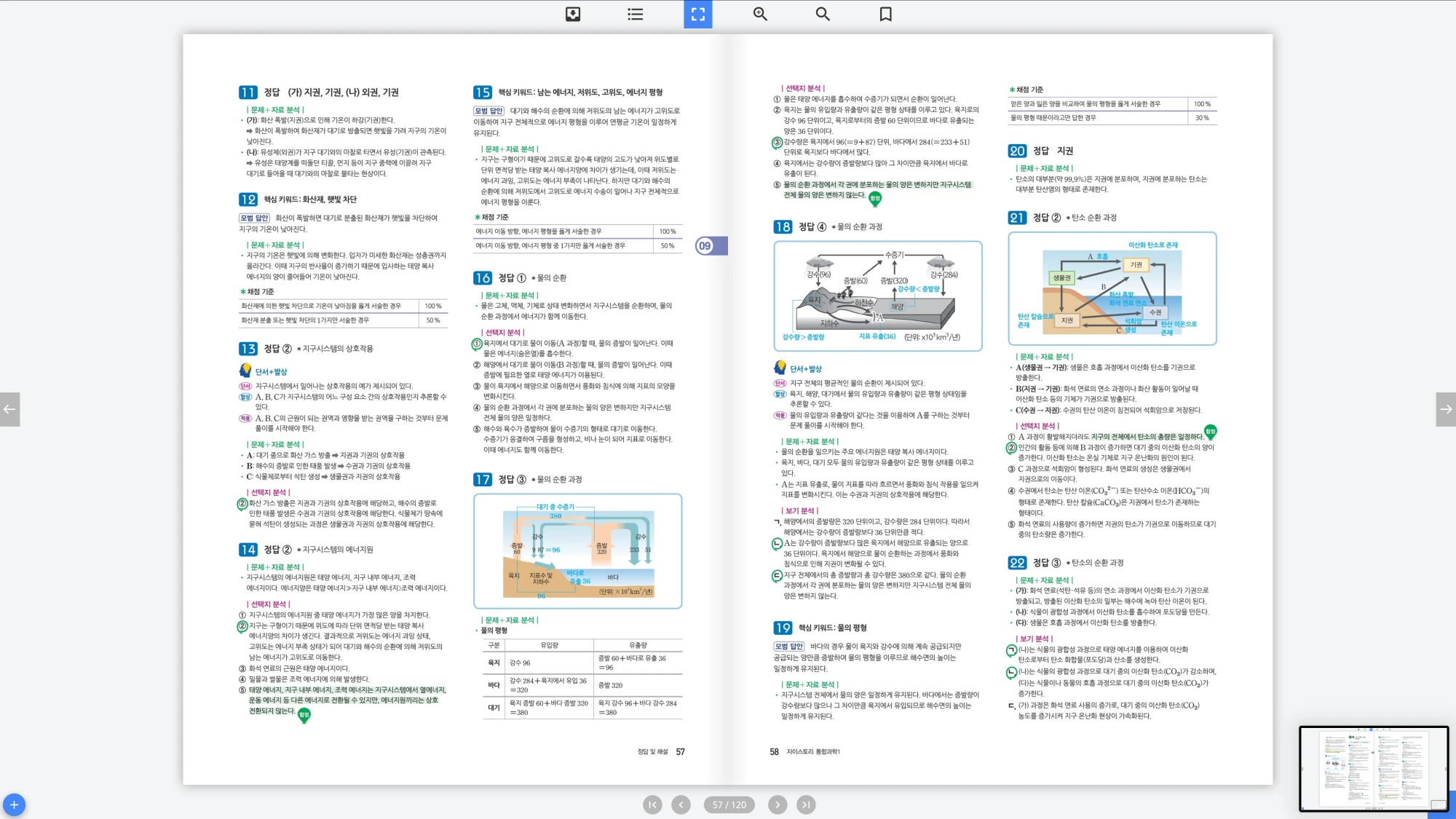 자이스토리 통합과학 1 답지 29페이지