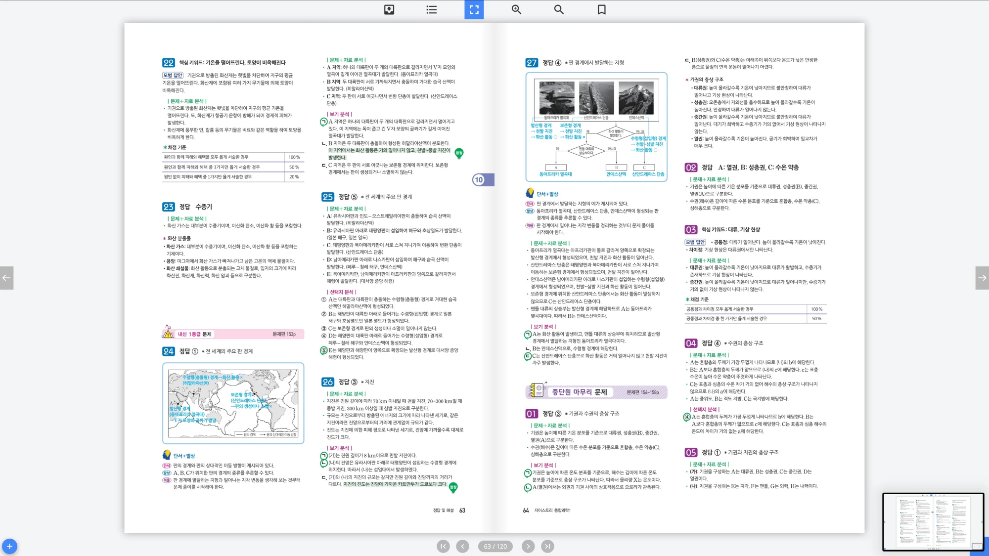 자이스토리 통합과학 1 답지 32페이지