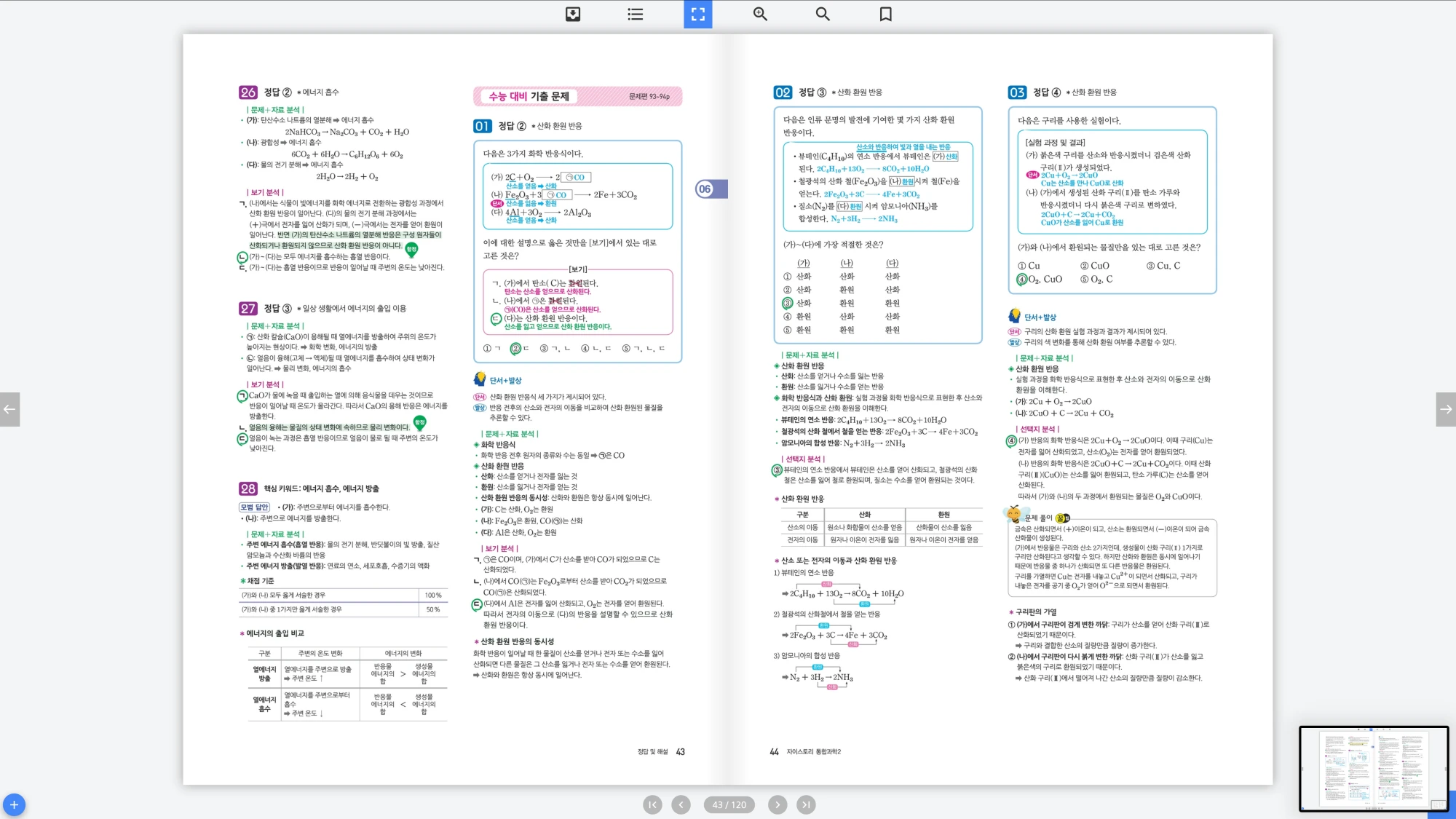 자이스토리 통합과학 2 답지 22페이지