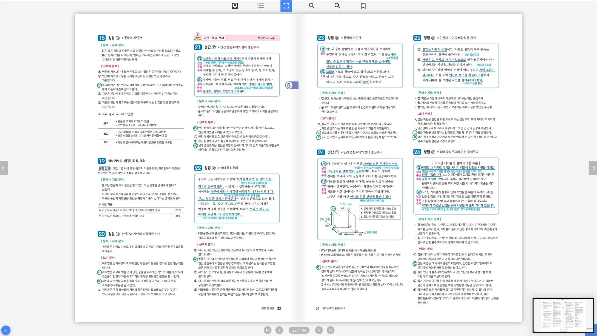자이스토리 통합사회 1 답지 17페이지