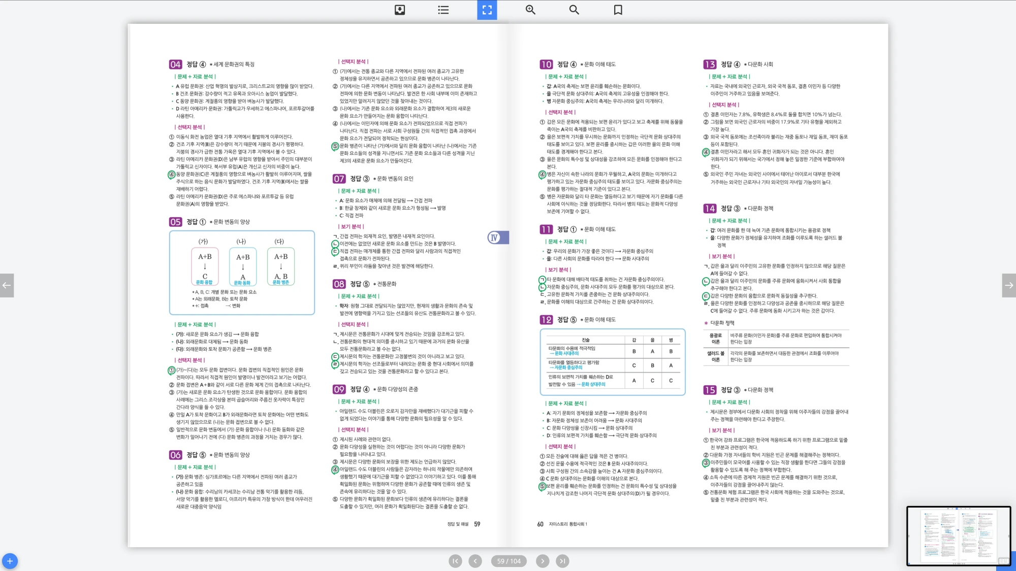 자이스토리 통합사회 1 답지 30페이지
