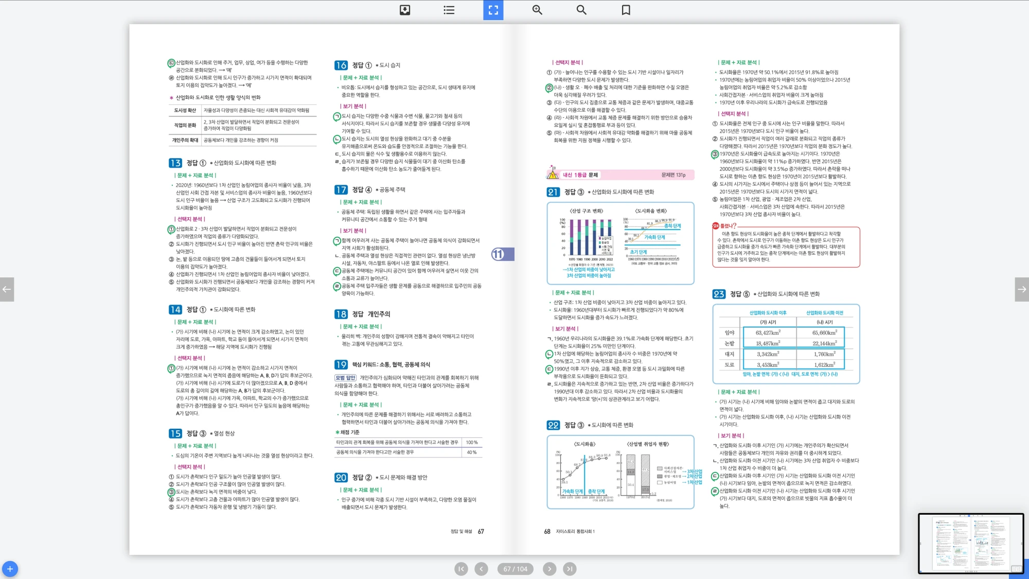 자이스토리 통합사회 1 답지 34페이지