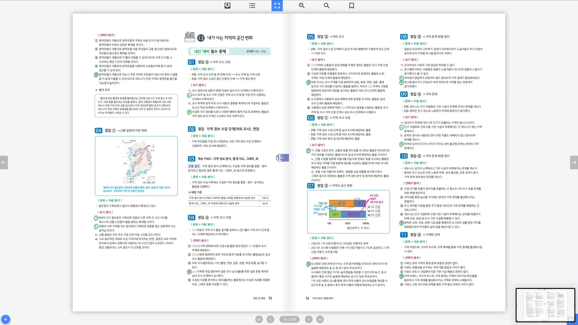 자이스토리 통합사회 1 답지 37페이지