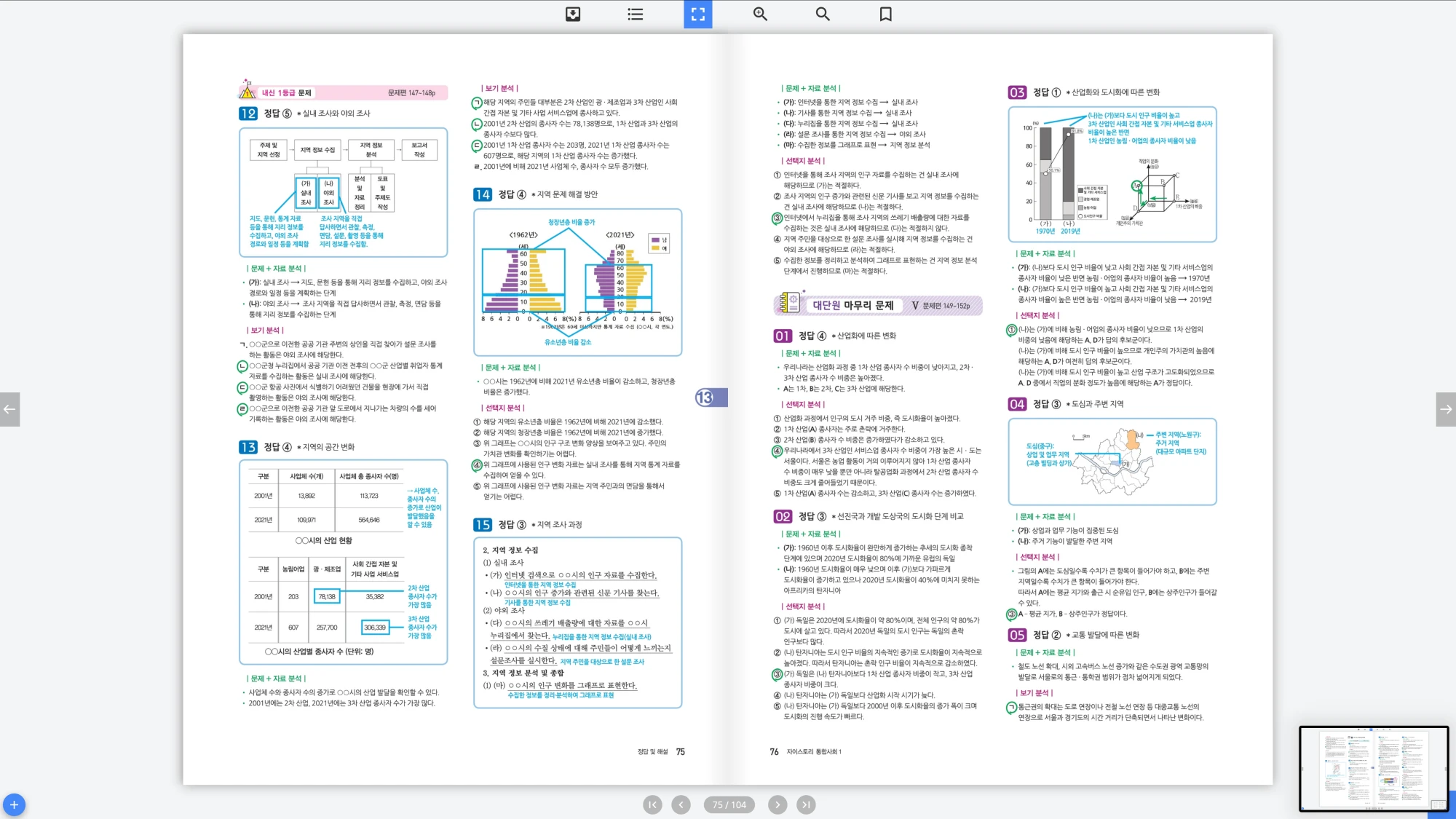 자이스토리 통합사회 1 답지 38페이지