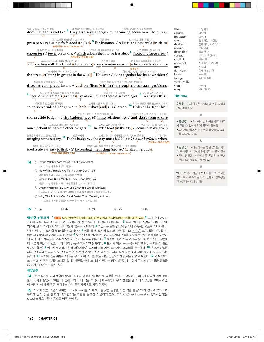 첫단추 독해 유형편 2025 답지 161페이지