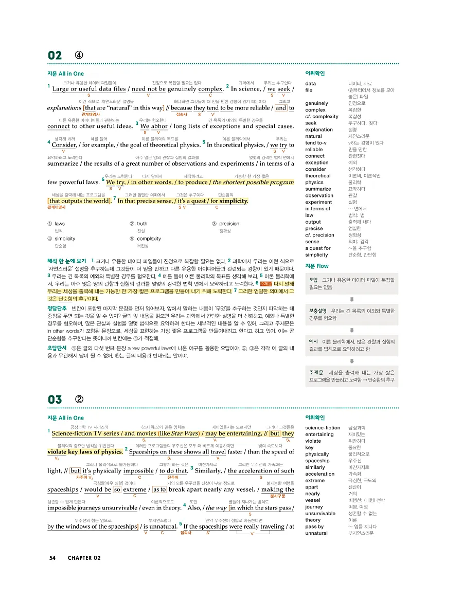 첫단추 독해 유형편 2025 답지 53페이지
