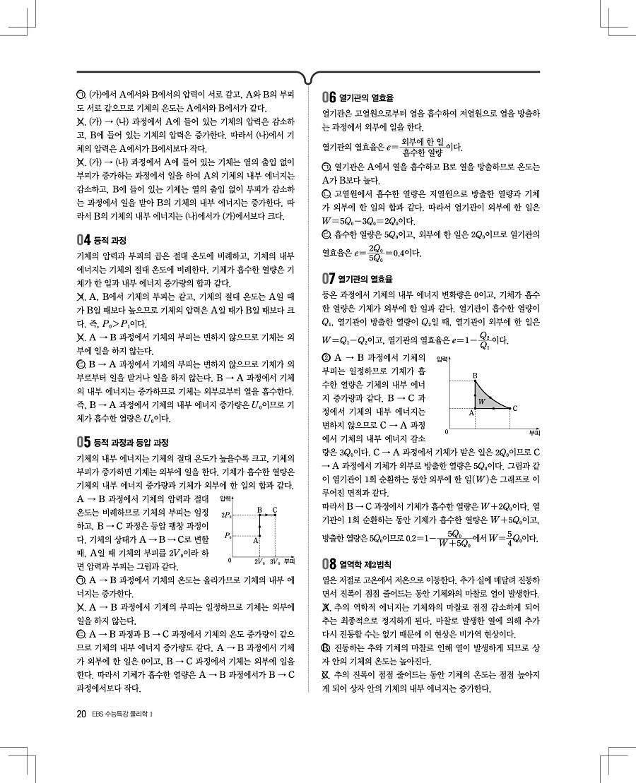 2027 수능특강 물리1 답지 20페이지