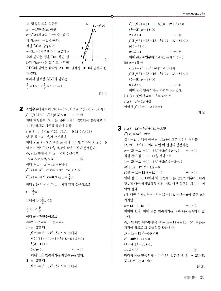 2027 수능특강 수학2 답지 40페이지