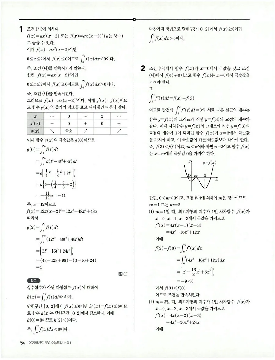2027 수능특강 수학2 답지 61페이지
