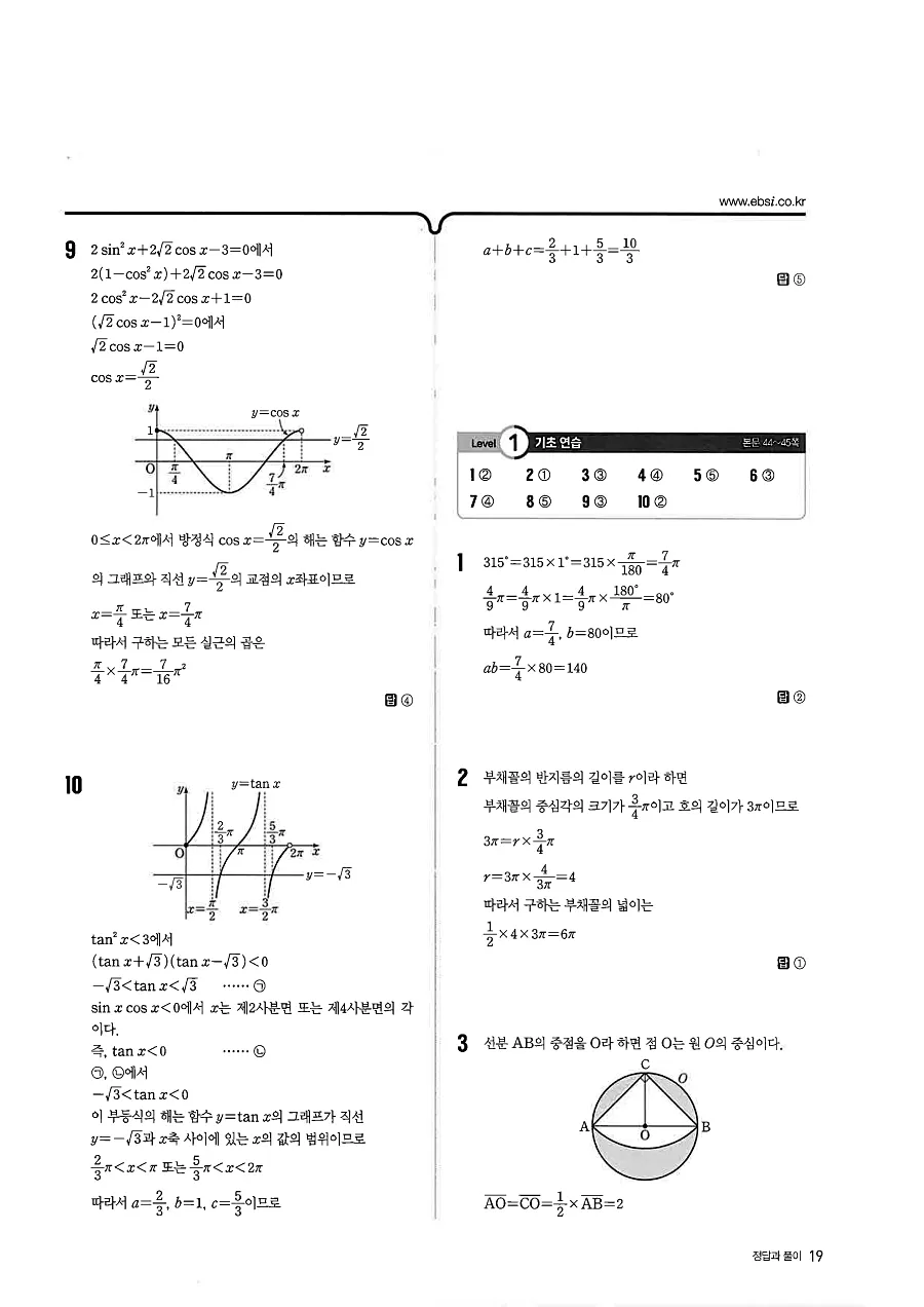 2027 수능특강 수학1 답지 19페이지