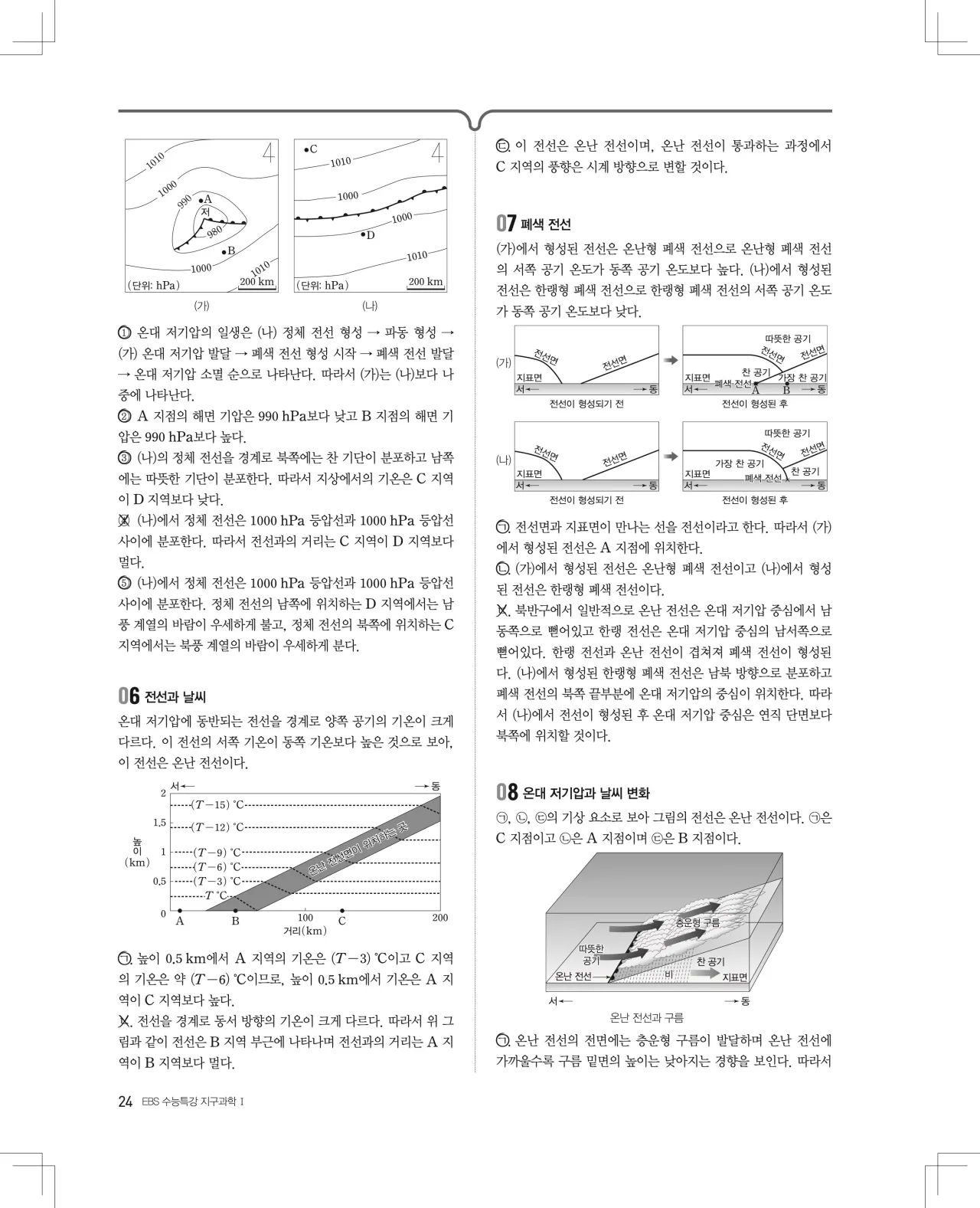 2027 수능특강 지구과학1 답지 해설 24페이지