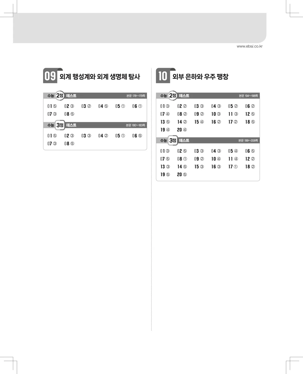 2027 수능특강 지구과학1 답지 해설 63페이지
