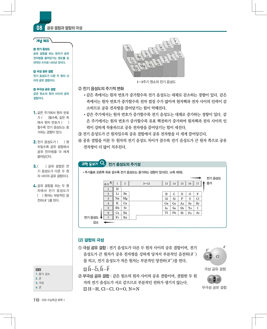 2027 수능특강 화학1 답지 110페이지