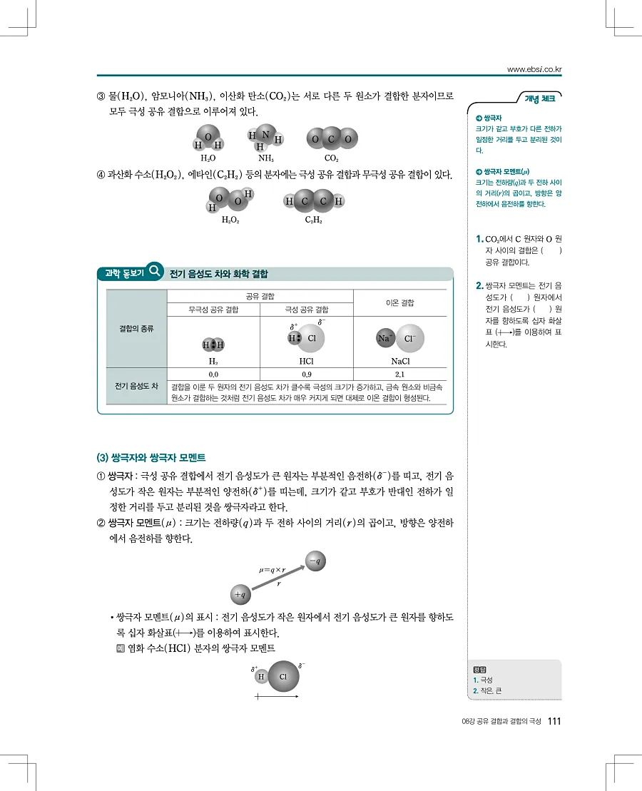 2027 수능특강 화학1 답지 111페이지